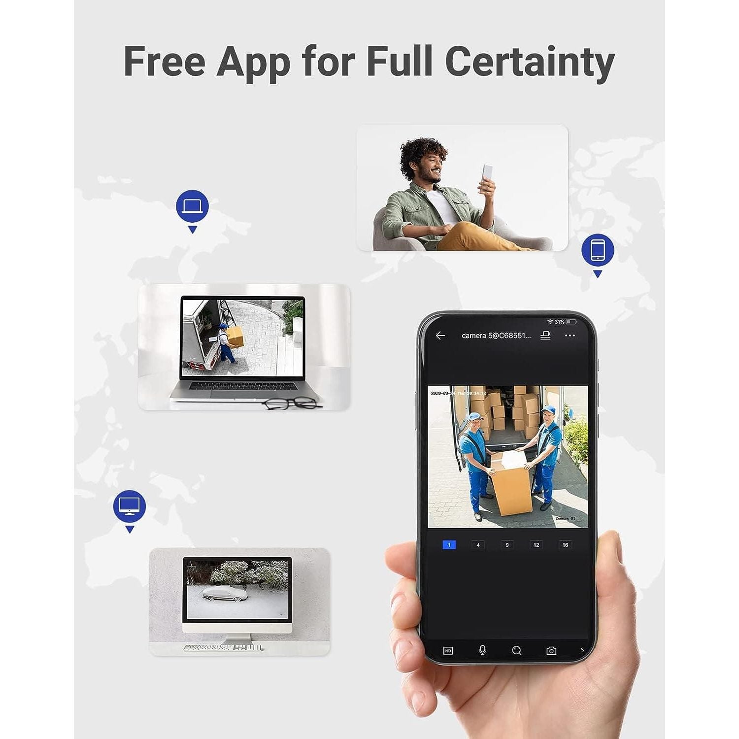 Buy ANNKE,ANNKE E200 Outdoor Security System - 8 Channel 3K Lite H.265+ DVR with 1TB HDD, 4x 1080P Cameras, Smart Human & Vehicle Detection, Email & APP Alerts - Gadcet UK | UK | London | Scotland | Wales| Ireland | Near Me | Cheap | Pay In 3 | Security Monitors & Recorders